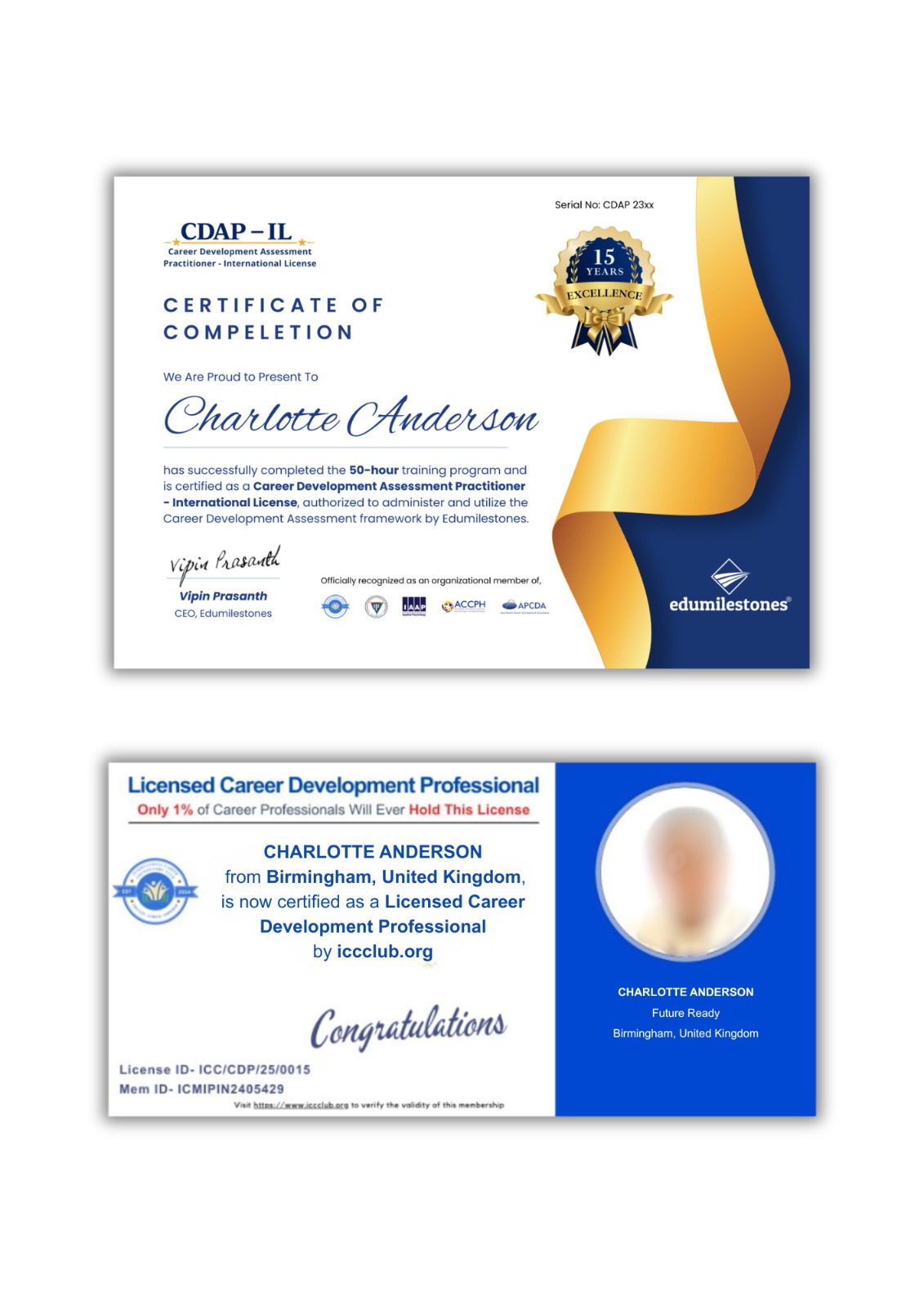 CDAP Certification & International License